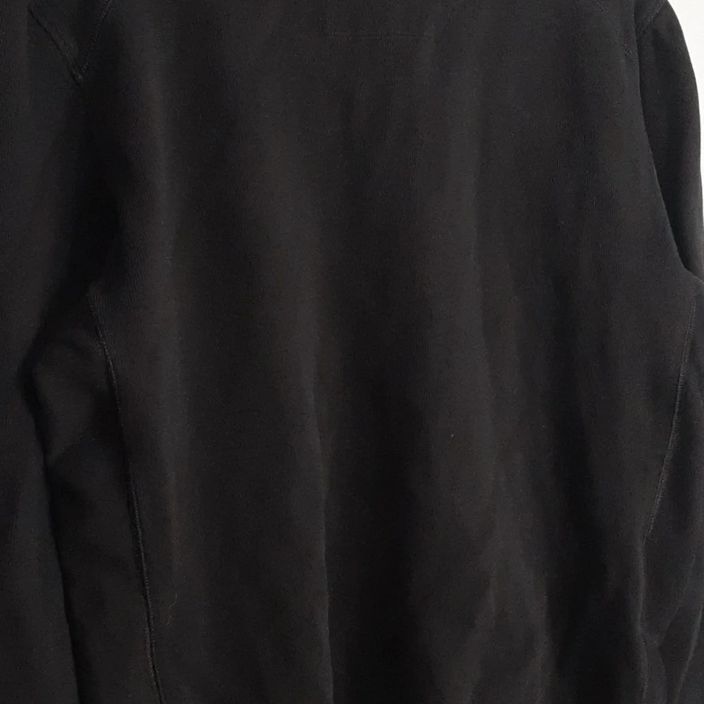 Calvin Klein Men's Color Block Black & Gray 3/4 Button Down Ribbed Sweater